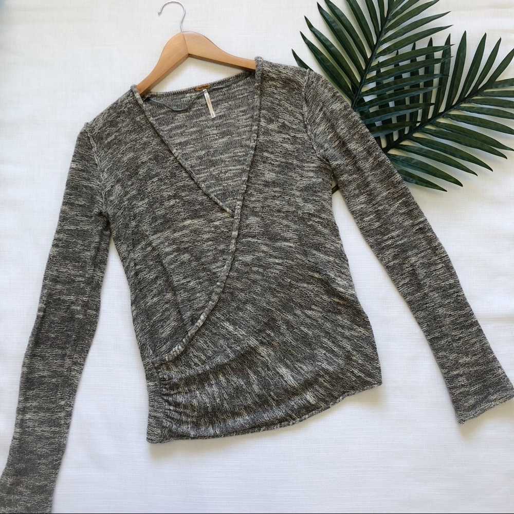 Free people Gotham wrap sweater